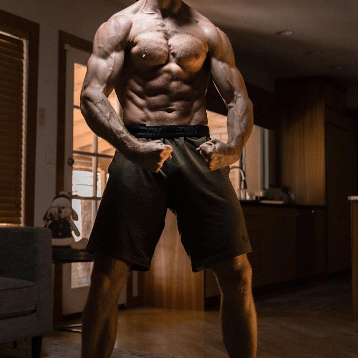 Professional gym interior with weight equipment